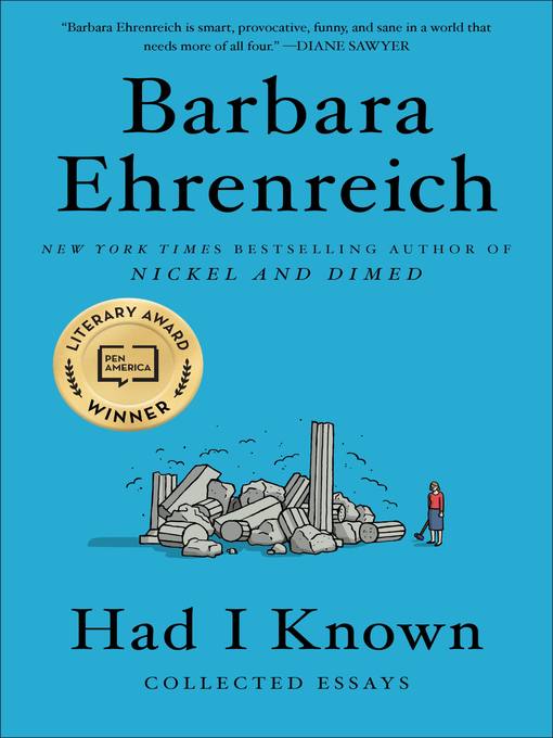 Title details for Had I Known by Barbara Ehrenreich - Available
